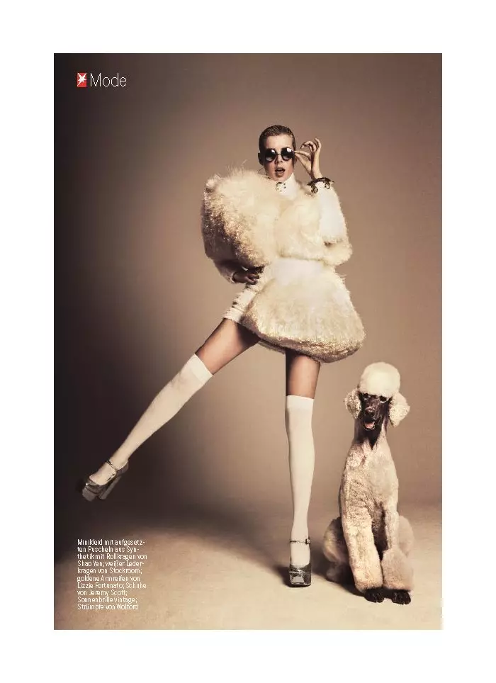 UAgyness Deyn nguDamon Baker weStern Magazine kaSeptemba 2011