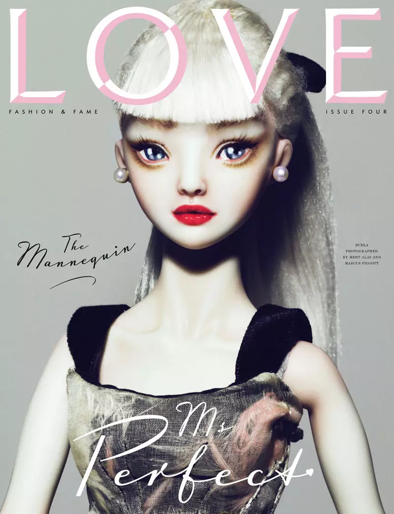 LOVE Magazine #4 표지 | Mert & Marcus의 Gisele, Alessandra, Agyness, Rosie, Lauren, Sienna & Kelly