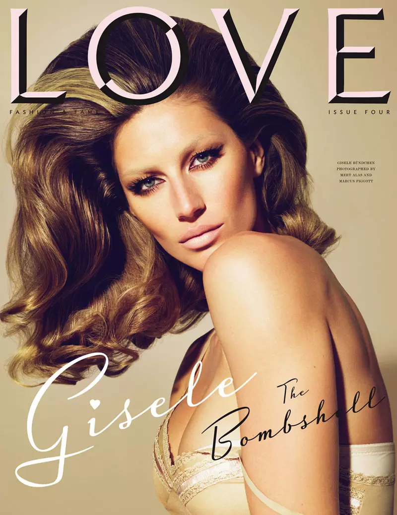 LOVE Magazine #4 Covers | Gisele, Alessandra, Agyness, Rosie, Lauren, Sienna & Kelly by Mert & Marcus