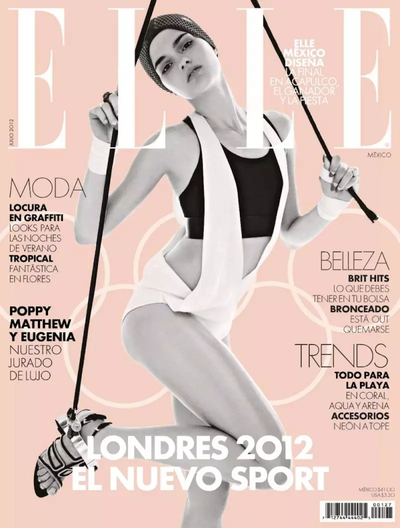 Alvaro Beamud Cortes vang oefenkoors vir Elle Mexico Julie 2012