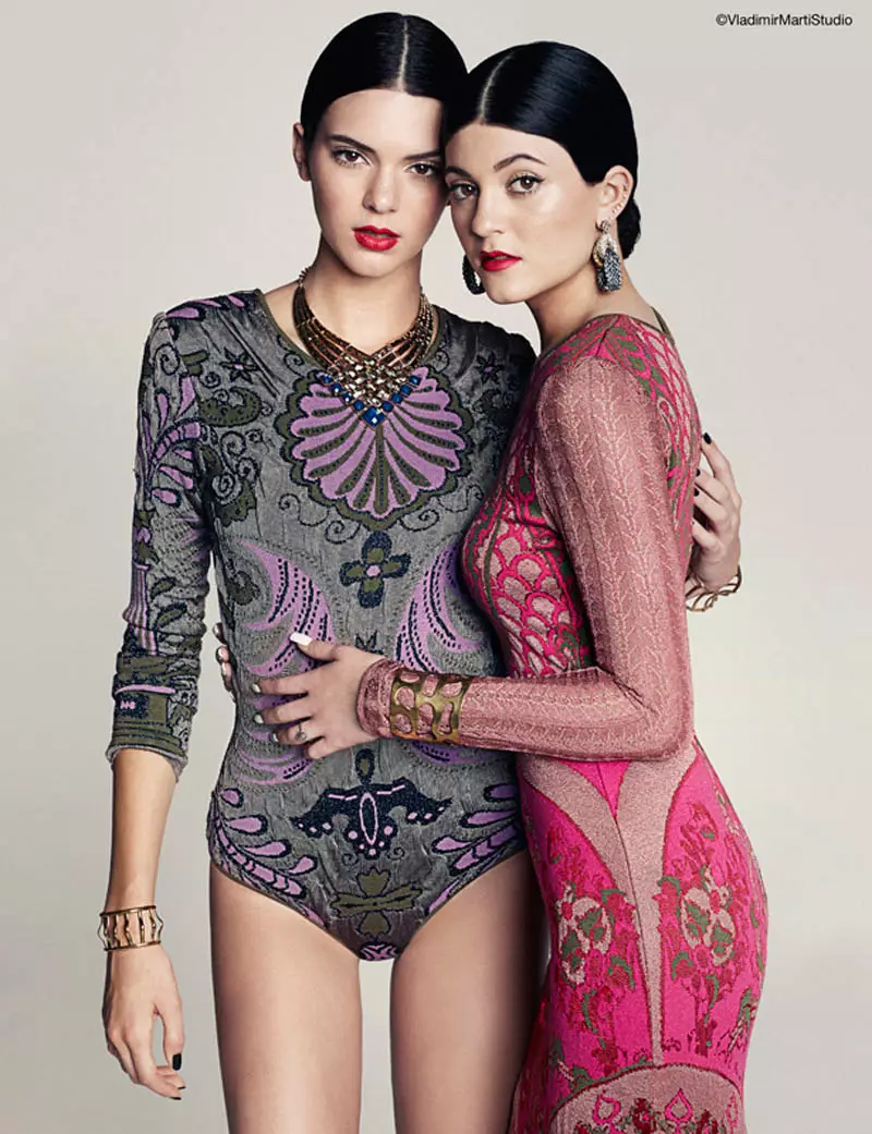 Sisar Act: Kendall + Kylie Jenner poseeraa Marie Claire Latin Americalle, kirjoittanut Vladimir Marti