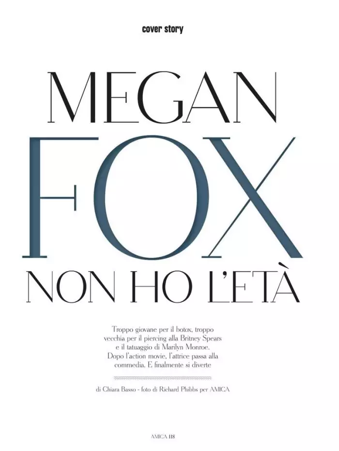 Megan Fox od Richarda Phibbsa pre Amica september 2011