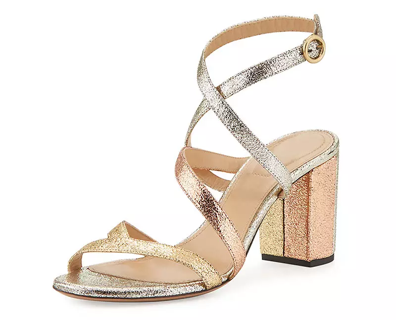 Chloe Metallic Crisscross Sandal $278 (ngaphambili $695)