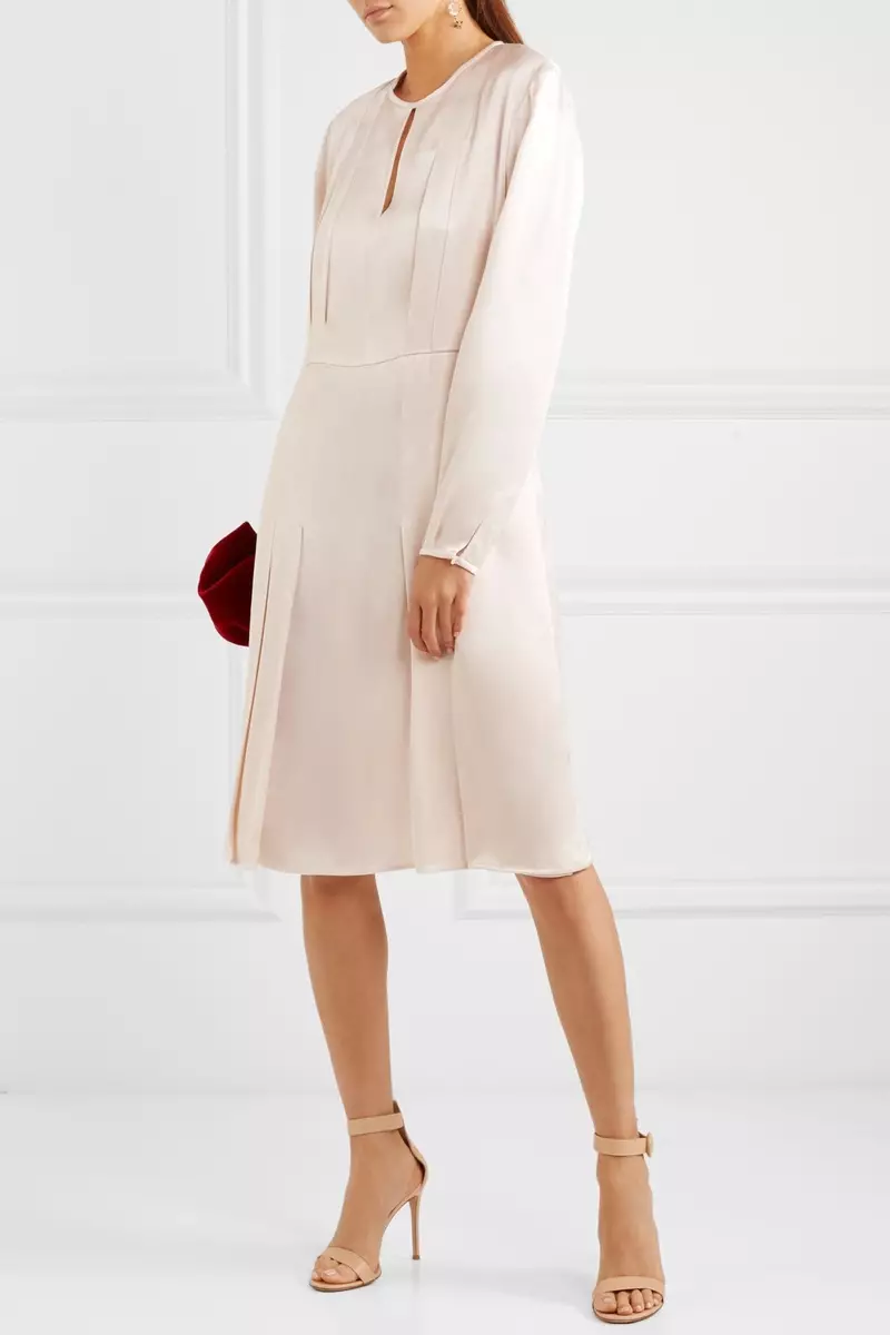 Stella McCartney Pleated Satin Dress $1,745