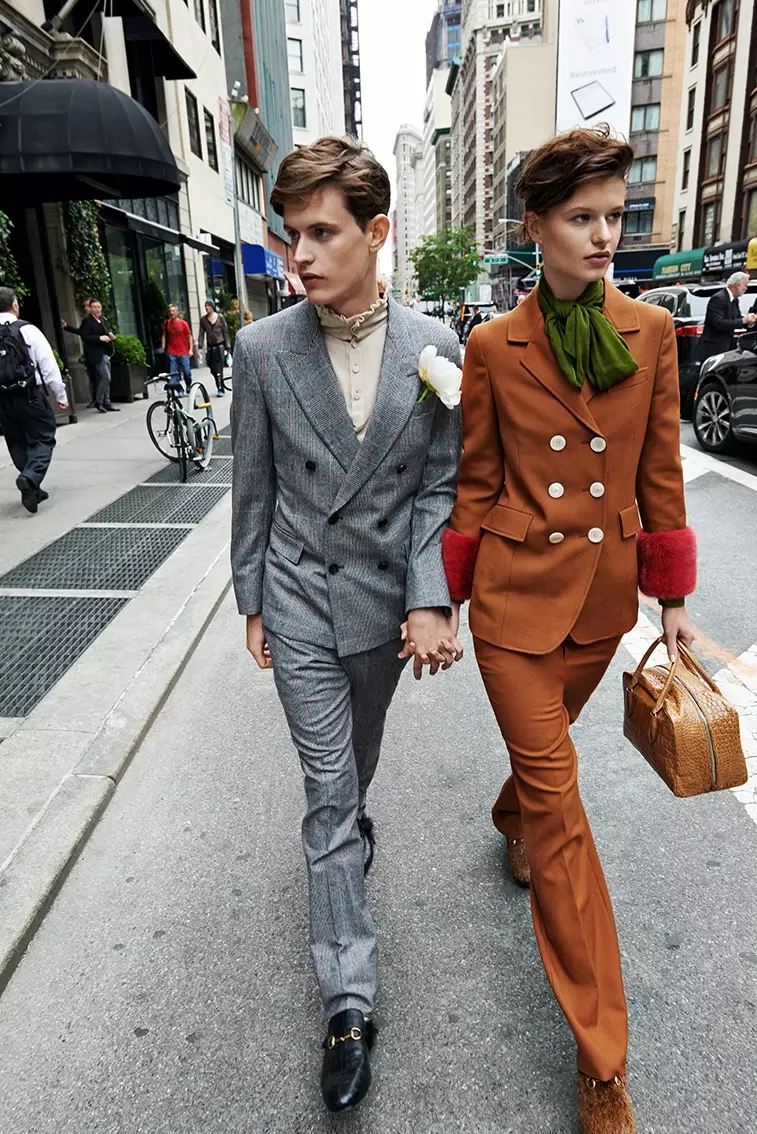 Barbora + Jakub Try On His & Hers Style for ELLE Czech by Branislav Simoncik