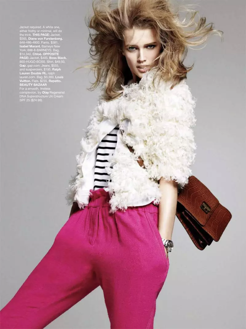 Toni Garrn de Terry Tsiolis | Harper's Bazaar Usono aprilo 2010