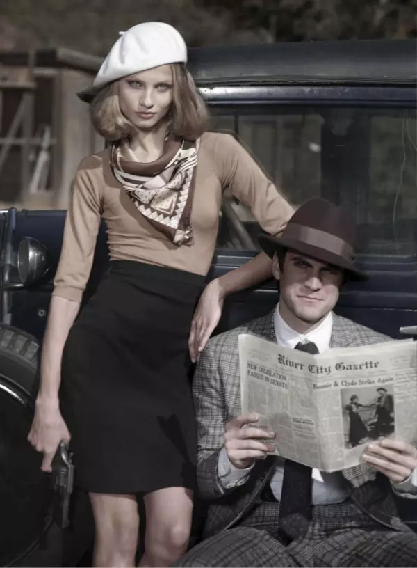 Harper's Bazaar US March 2010 | Anna Selezneva & Wes Bentley by Peter Lindbergh