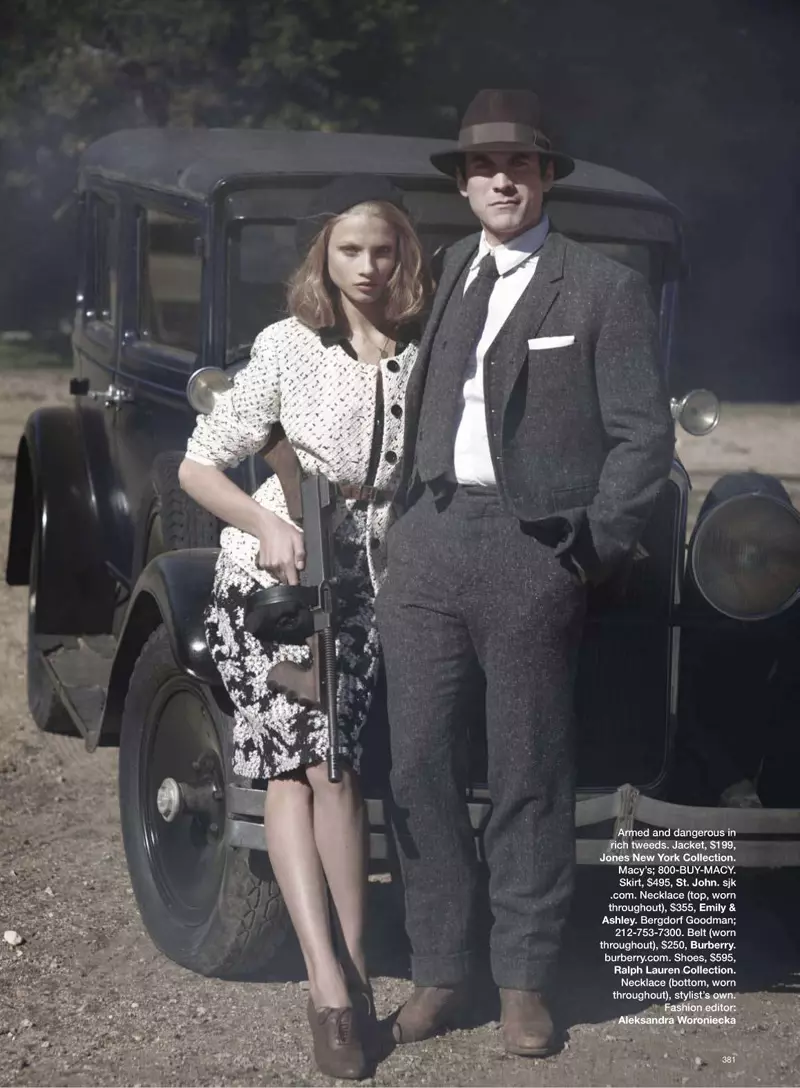 Harper's Bazaar US Maret 2010 | Anna Selezneva & Wes Bentley dening Peter Lindbergh