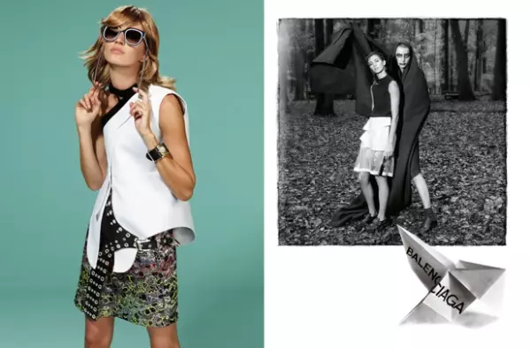 Balenciaga Caij Nplooj Hlav 2011 Kev Sib Tw | Gisele Bundchen los ntawm Steven Meisel