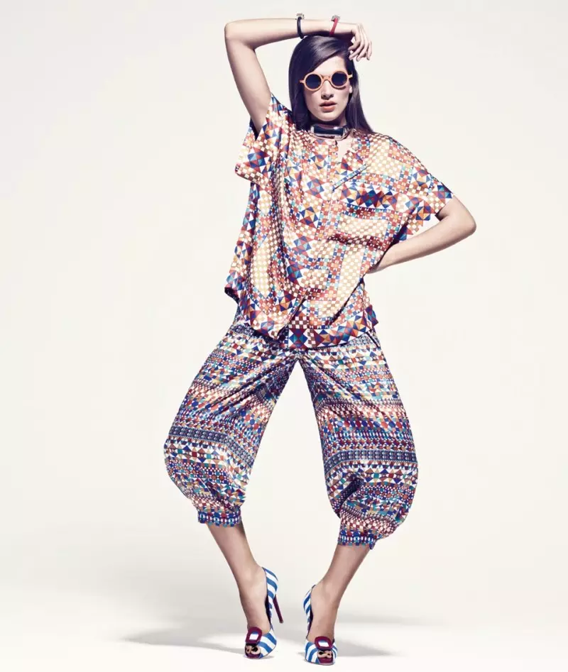 Natalia Oberhanss Model Spring Fashion untuk Grazia Jerman