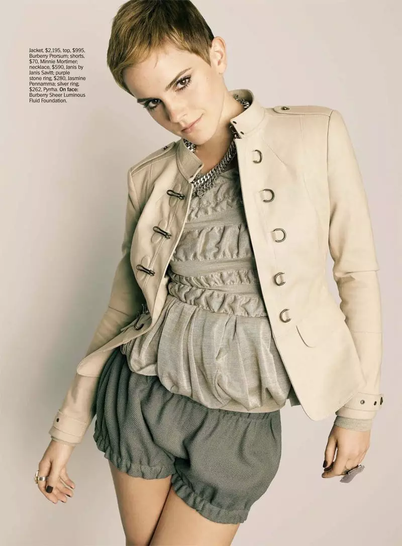 Emma Watson สำหรับ Marie Claire US ธันวาคม 2010 โดย Tesh