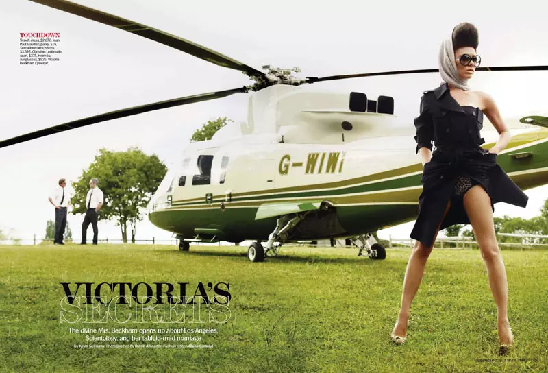 Victoria Beckham untuk Marie Claire AS November 2010 oleh Ruven Afanador