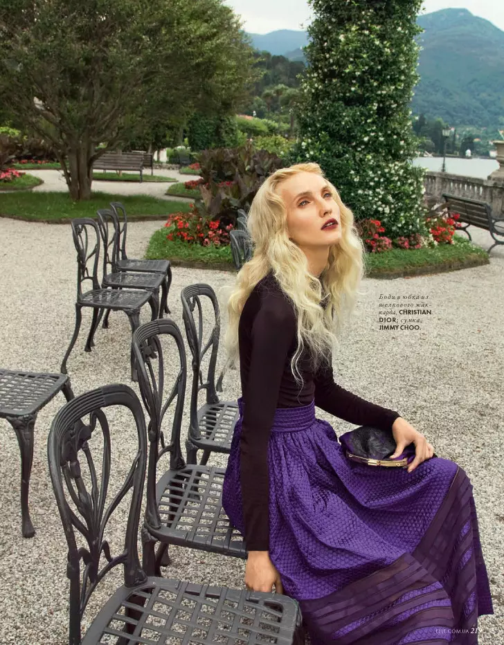 Nikolay Biryukov gira Stili romantici sul Lago di Como per Elle Ucraina novembre 2012