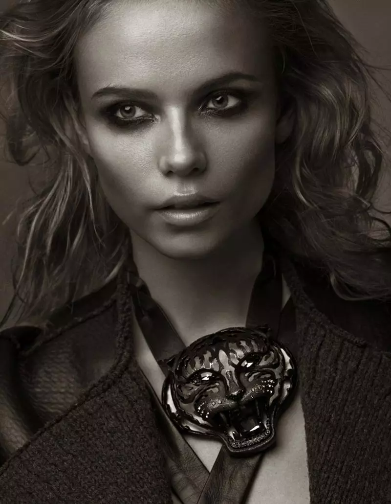 Natasha Poly Models Fall Looks for the September Cover Shoot of Vogue Turkey