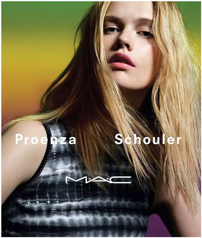 Model Stina Rapp Wastenson za liniju MAC Cosmetics x Proenza Schouler