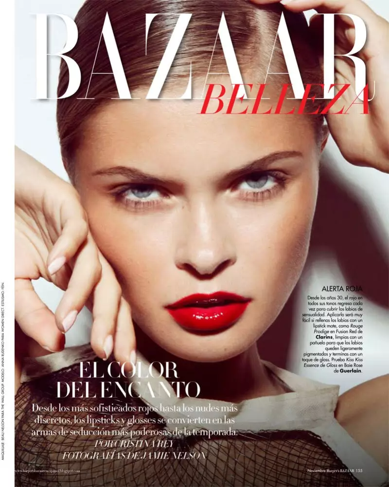 Анна Руденко в фотосессии Джейми Нельсона для Harper's Bazaar en Español, ноябрь 2010 г.