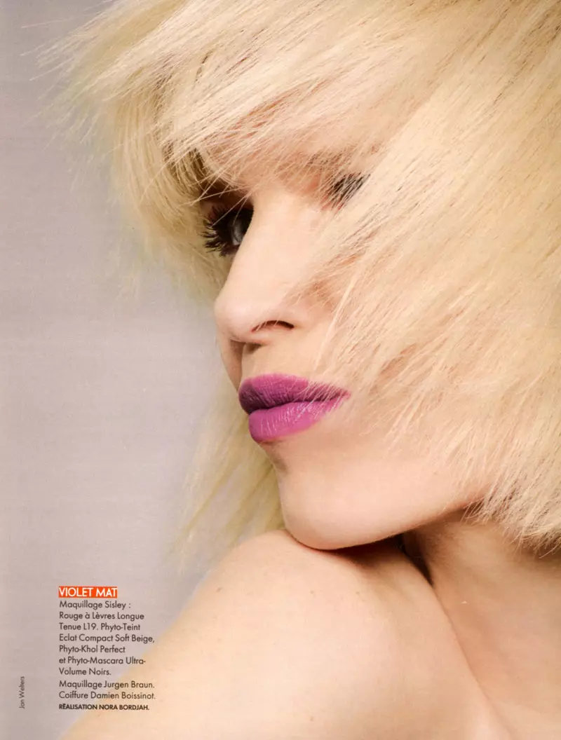 Eva Herzigova de Jan Welters por Elle France junio 2010