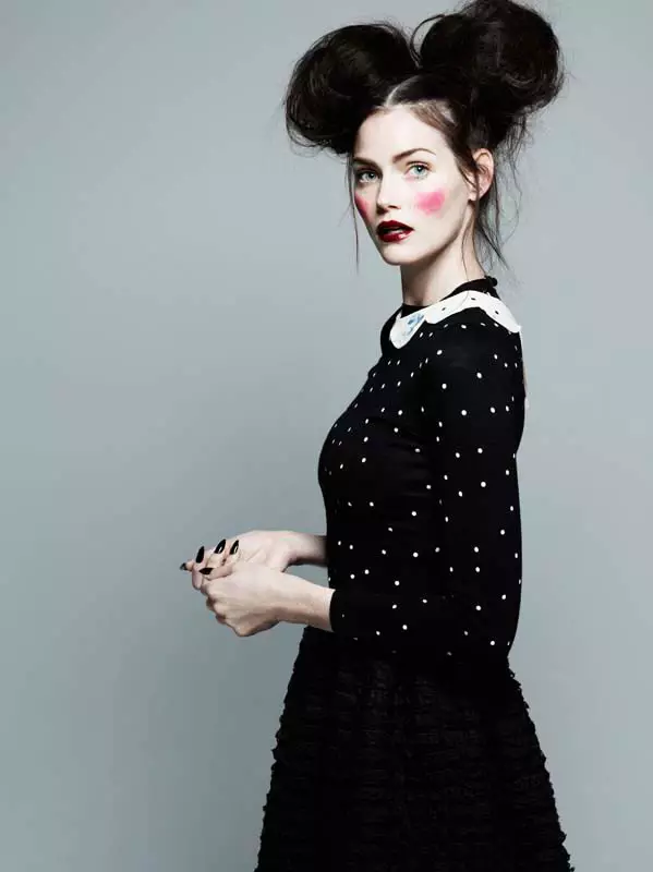 Lydia Hearst, Mini Anden + Michel Comte의 Glamour Italia 스타