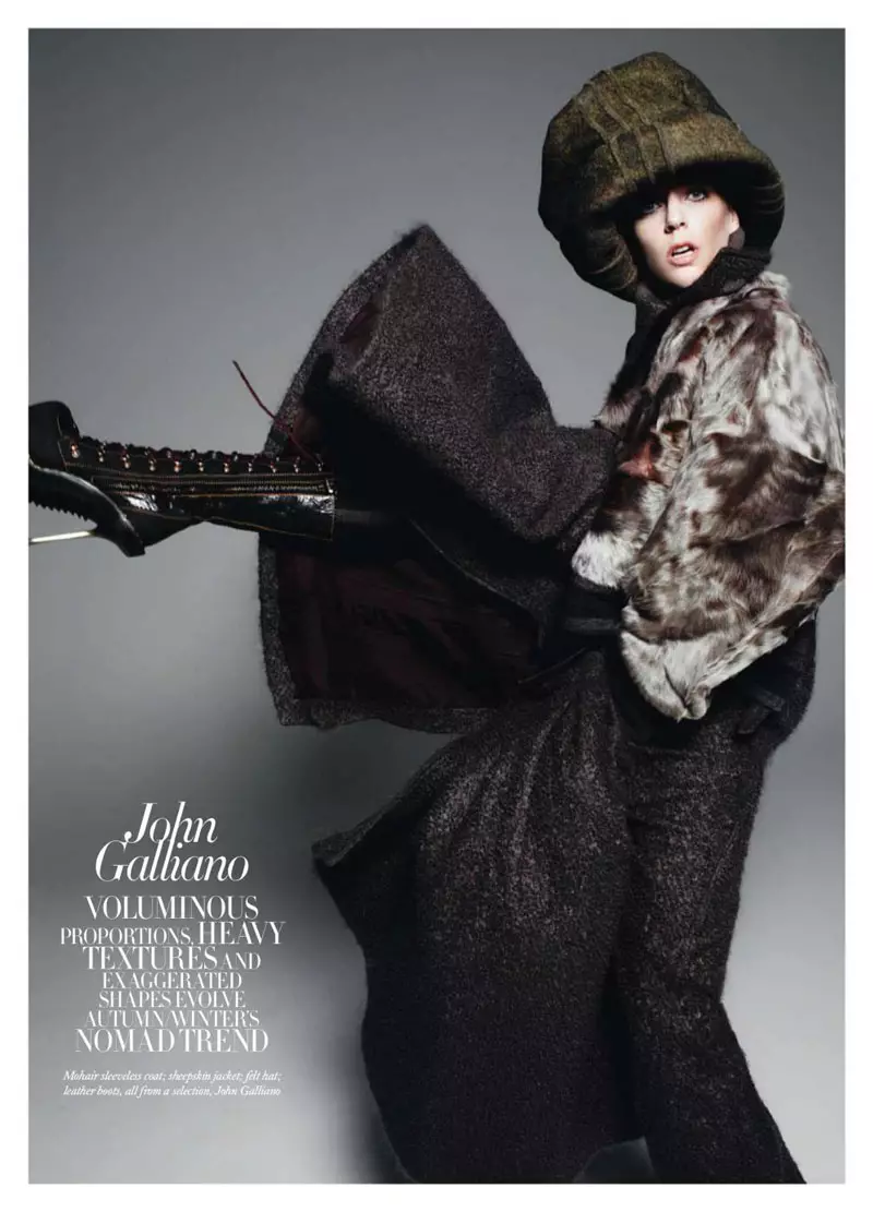 Hannelore Knuts pa Michel Comte pou Harper's Bazaar UK Out 2010