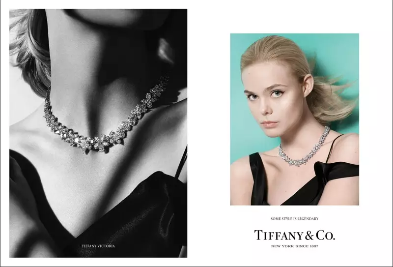 Béntang Elle Fanning dina kampanye usum gugur-usum 2016 Tiffany & Co