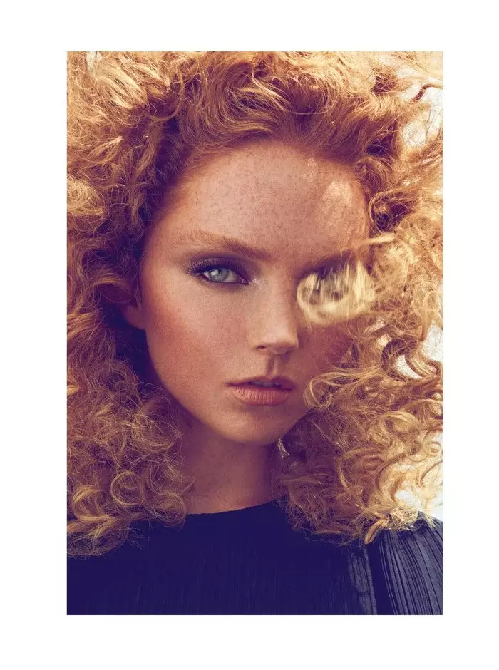 Lily Cole de Koray Birand por Harper's Bazaar Turkey oktobro 2011