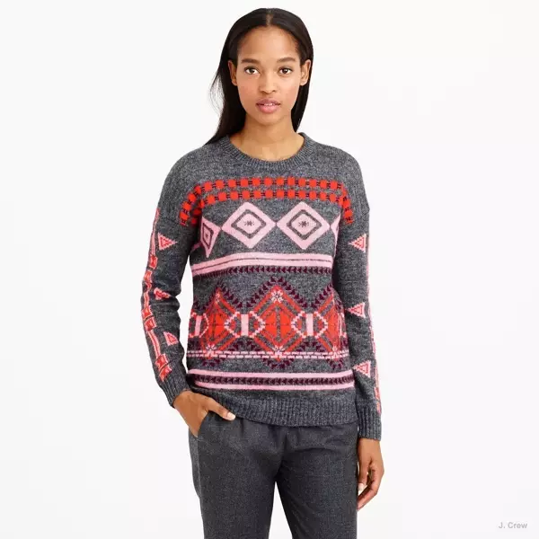 Abstract Fair Isle Sweater