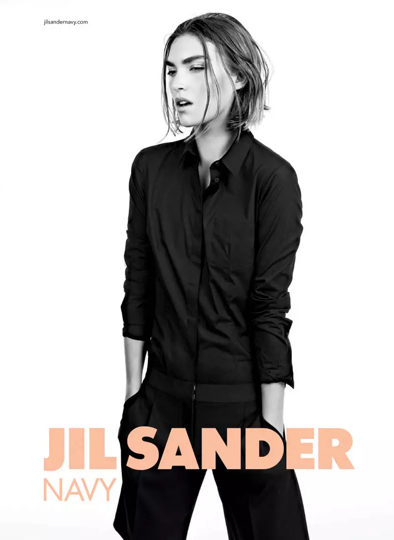 Рекламная кампания Jil Sander Navy Fall 2011 | Arizona Muse Вилли Вандерперре