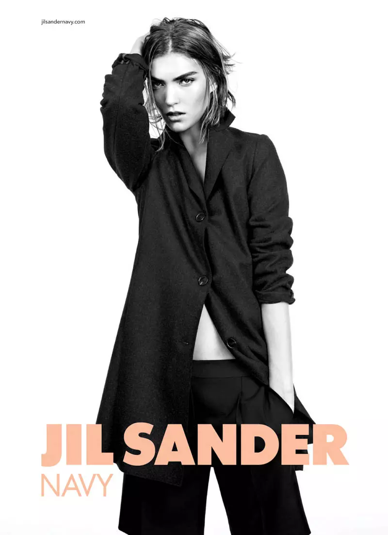 Jil Sander Donanma Sonbahar 2011 Kampanyası | Willy Vanderperre tarafından Arizona Muse