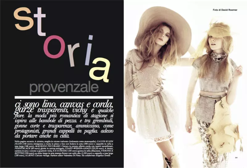 Natalie & Inna wolemba David Roemer wa Glamour Italia Epulo 2011