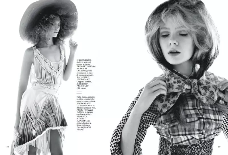 Natalie & Inna โดย David Roemer สำหรับ Glamour Italia เมษายน 2011