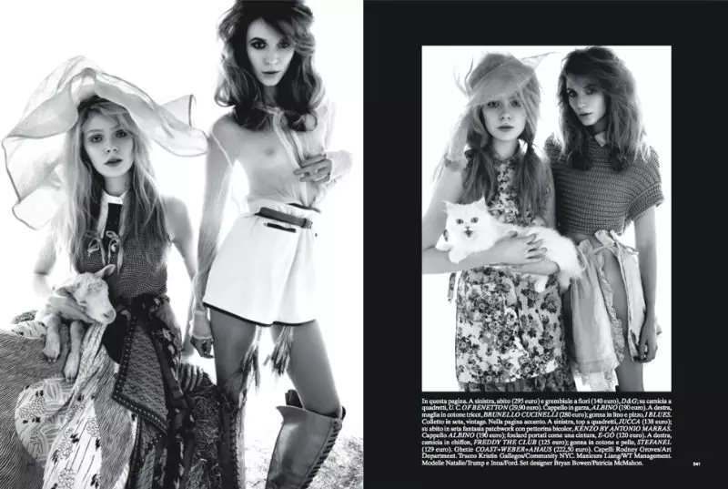 Natalie & Inna ដោយ David Roemer សម្រាប់ Glamour Italia ខែមេសា ឆ្នាំ 2011