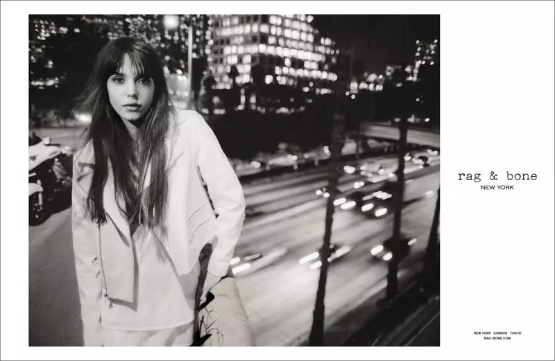 Rag & Bone se lenteveldtog werf Stacy Martin in