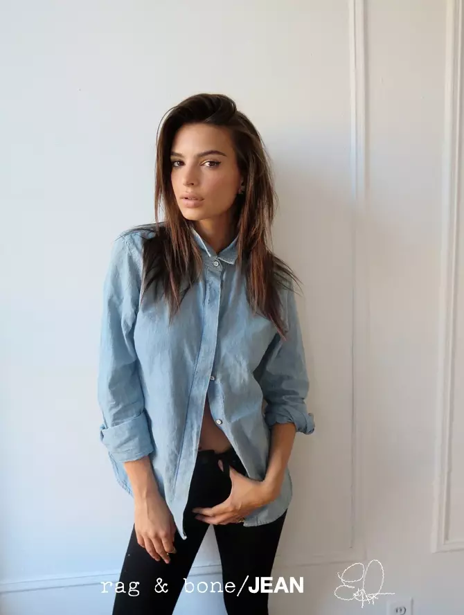 Emily Ratajkowski Ngôi sao trong D.I.Y của Rag & Bone. Dự định