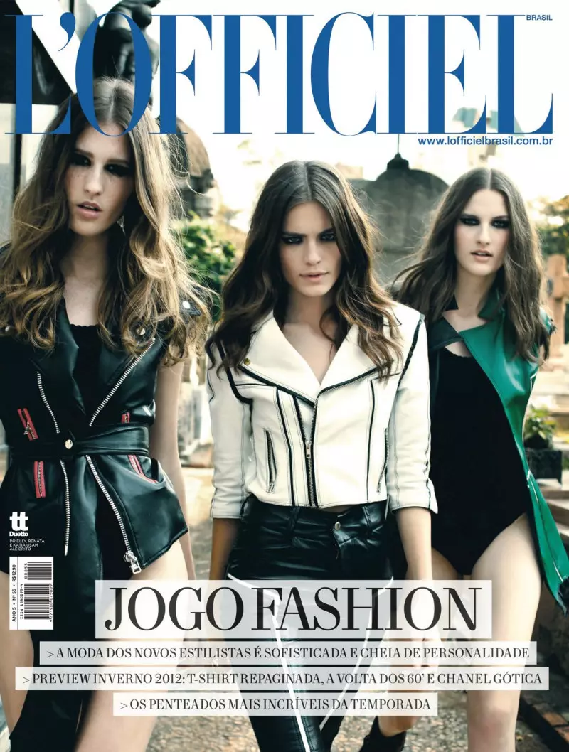 Drielly Oliveira, Renata Sozzi & Kátia Selinger oleh Yuri Sardenberg untuk L'Officiel Brazil September 2011