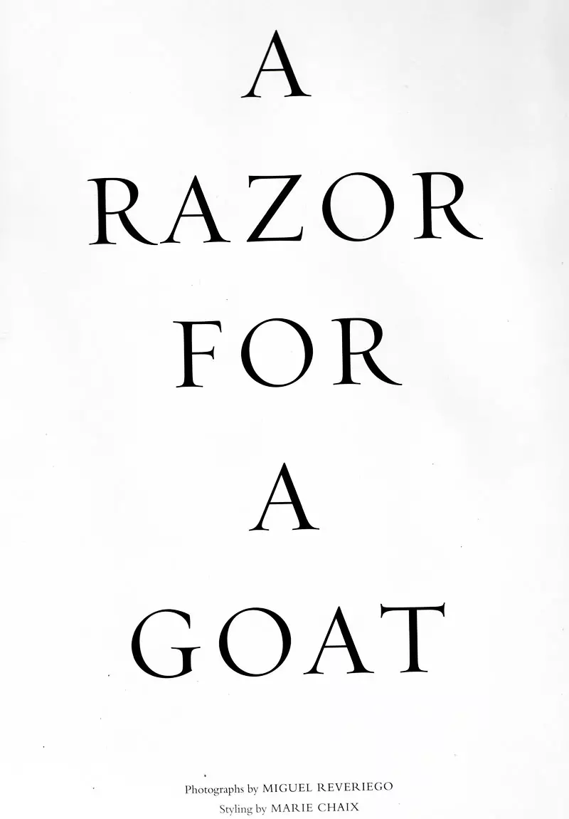 Unglingabólur pappír Svíþjóð | Razor for a Goat eftir Miguel Reveriego