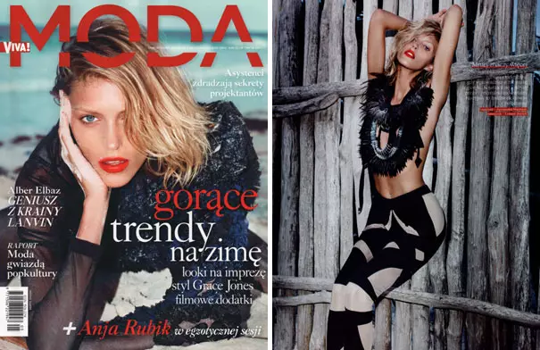 ¡Viva! Moda Otoño 2009 | Anja Rubik de Marcin Tyszka