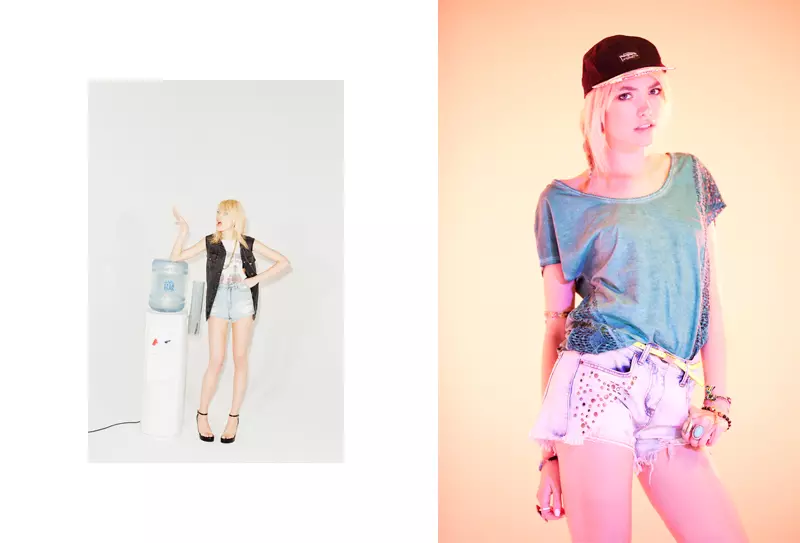 Cora Keegan Sports New Short Styles for Urban Outfitters