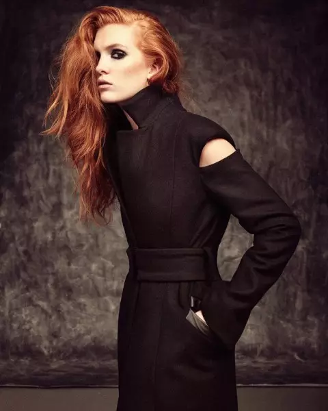 Elise Hélène Gatschene para Mikhael Kale Otoño 2012 por Felix Wong