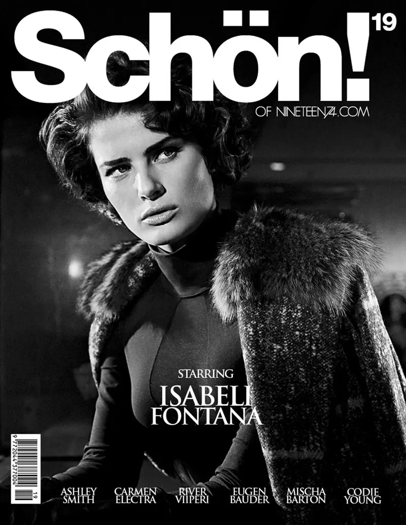 Isabeli Fontana ottiene il cinema per la cover story di Schön #19 di Gustavo Zylbersztajn