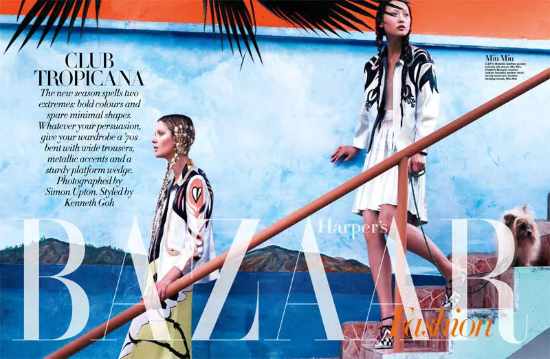 Paradise Island de Simon Upton per a Harper's Bazaar Singapur