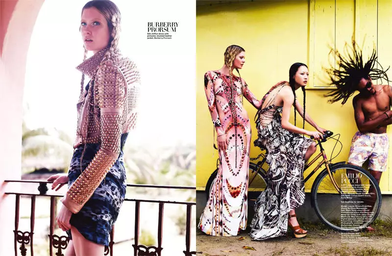 ເກາະ Paradise ໂດຍ Simon Upton ສໍາລັບ Harper's Bazaar Singapore