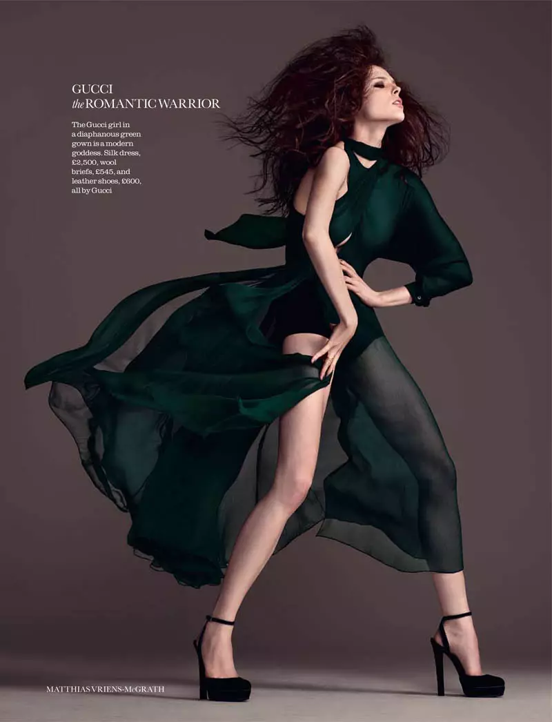 Matiass Vraiens-Makgrats Coco Rocha, Elle UK 2011. gada augusts