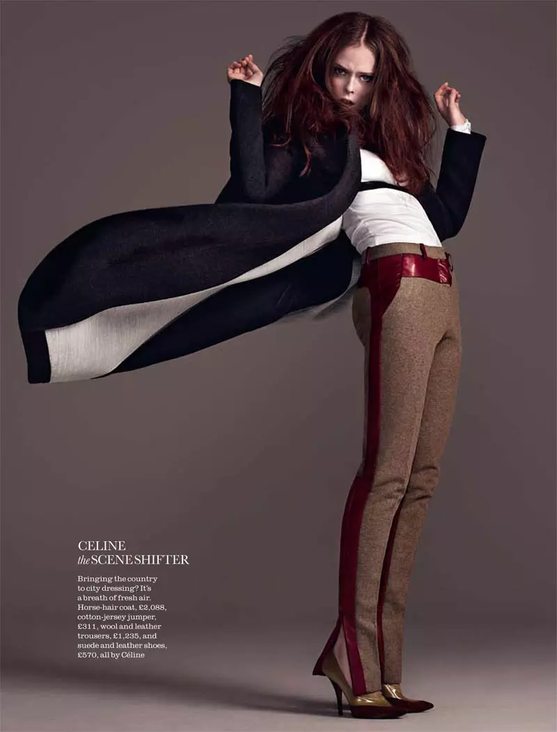 Coco Rocha door Matthias Vriens-McGrath voor Elle UK, augustus 2011