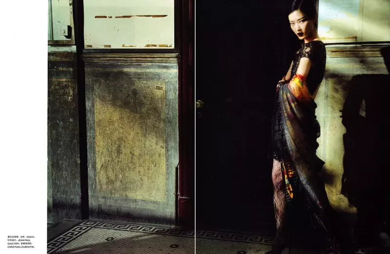 Du Juan โดย Sofia Sanchez และ Mauro Mongiello สำหรับ Numéro China ตุลาคม 2010