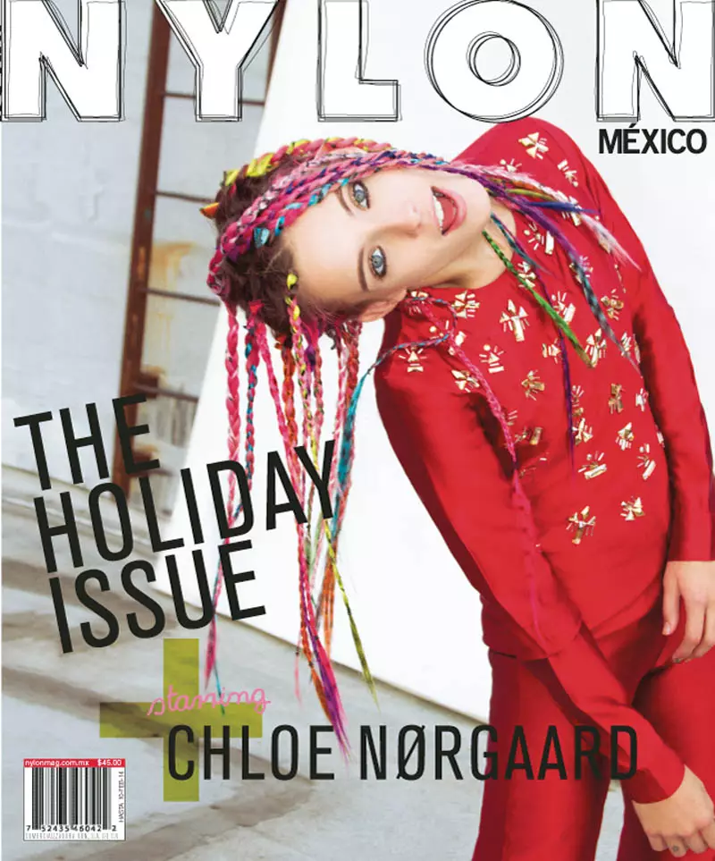 Chloe Norgaard balança tranças coloridas para Nylon México por Andrew Kuykendall