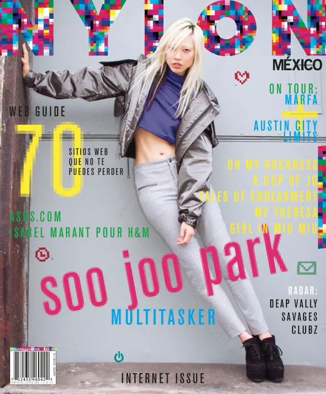 Soo Joo Park Stars em Nylon Mexico Novembro de 2013 por Andrew Kuykendall