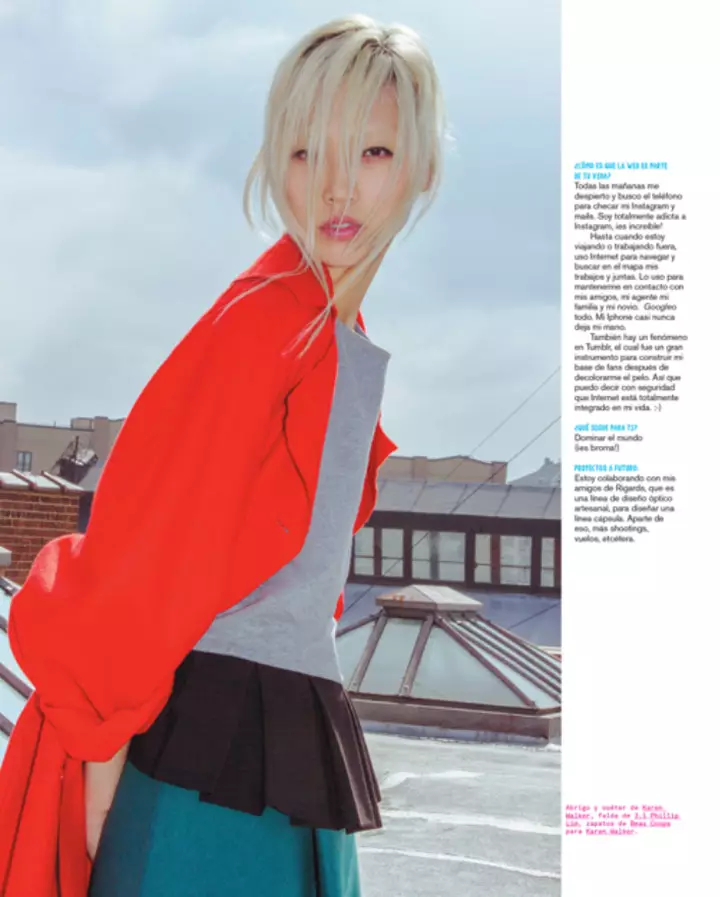 Soo Joo Park Stars у Nylon Mexico лістапада 2013 г. Эндру Куйкендал