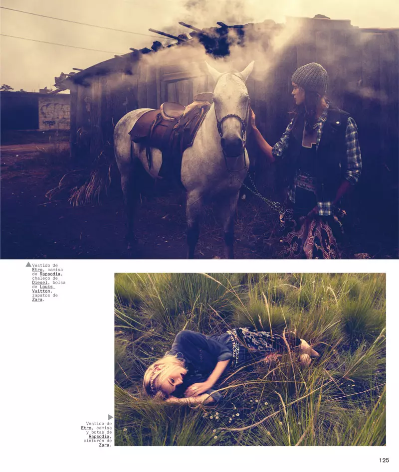 Jess & Ollie เป็นสาวธรรมชาติสำหรับ Nylon Mexico Shoot โดย Chris Hunt