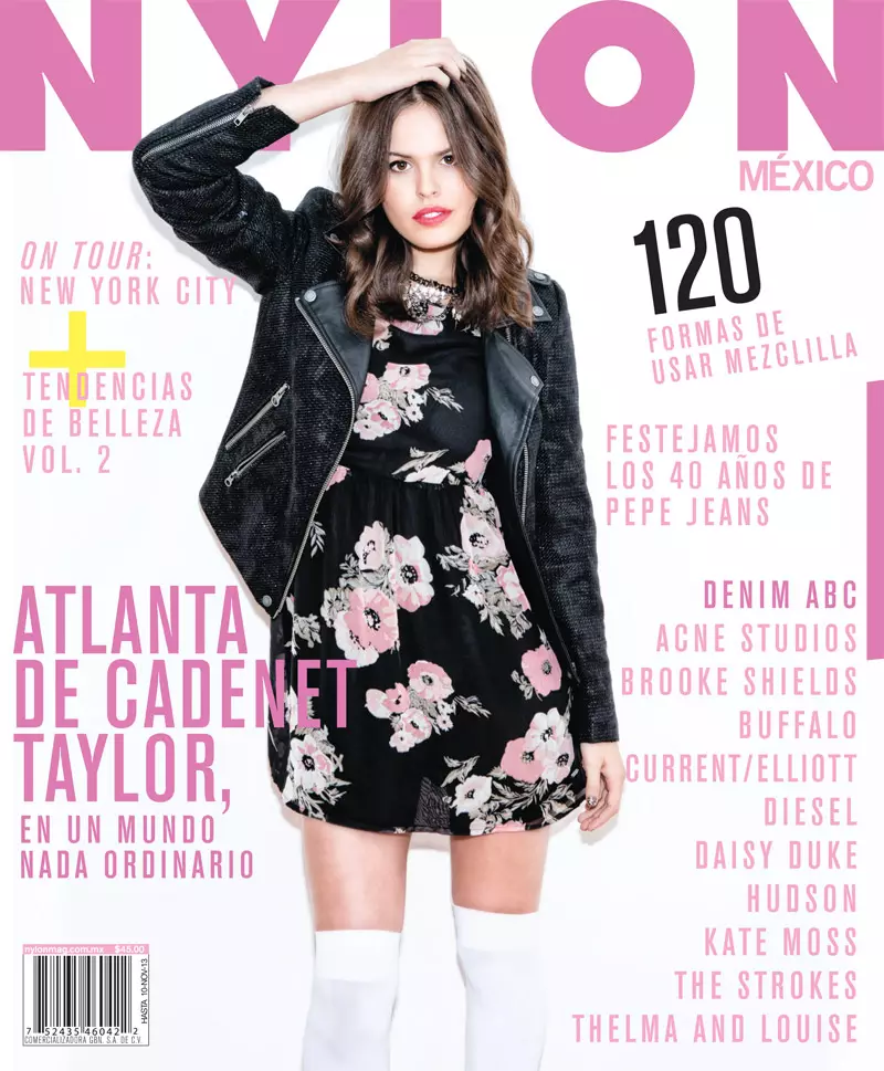 Az Atlanta De Cadenet a Nylon Mexikóban jelenik meg 2013. októberi címlapsztori