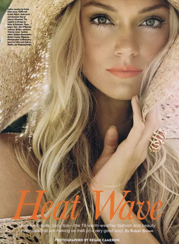 Lindsay Ellingson door Regan Cameron voor Allure juni 2011